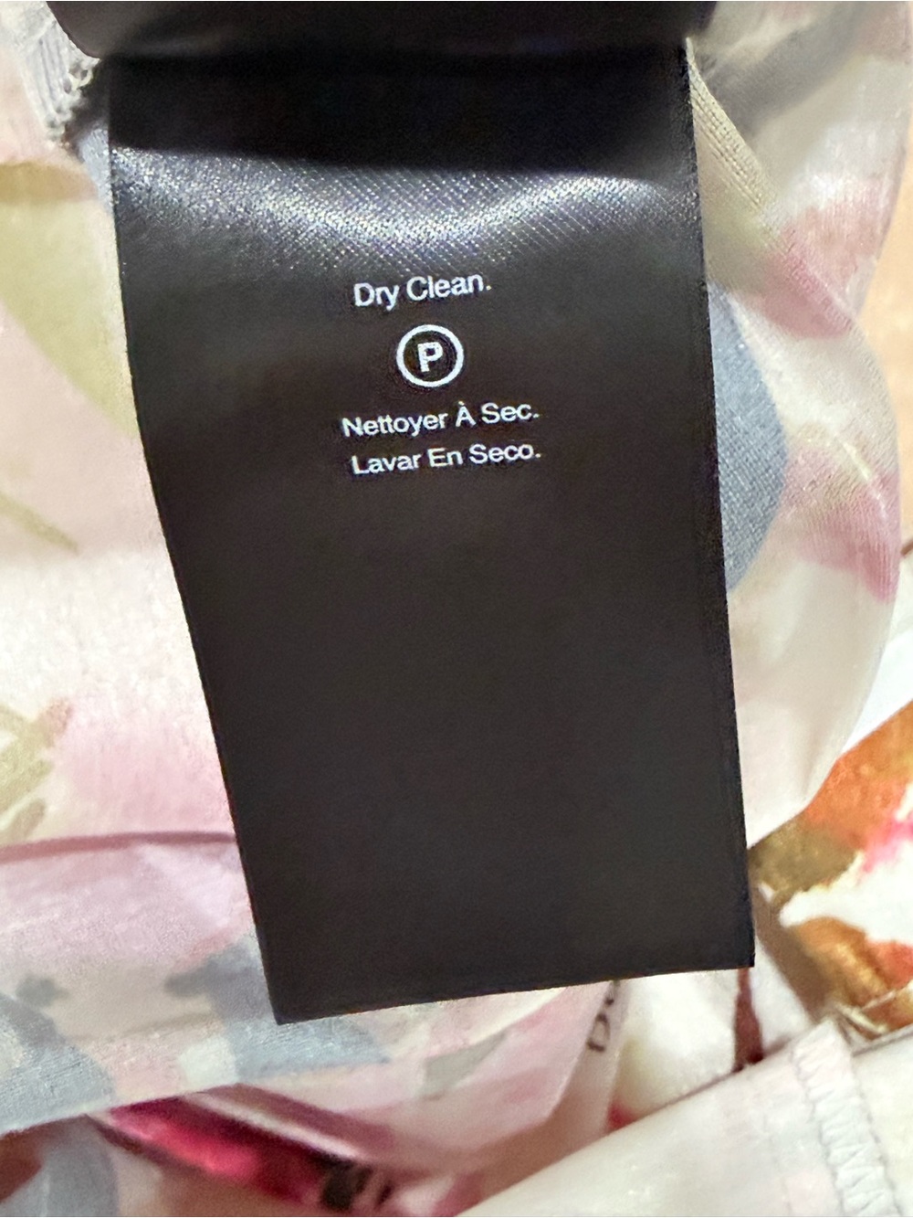 Donna Karan New York Floral Tiered Dupioni Wrap Dress Size 2 Ivory Pink NWT $179 - Picture 16 of 16